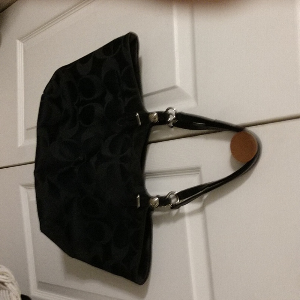 Coach black small tote